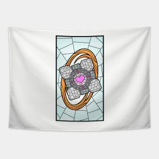 Portal Stained Glass (Orange) Tapestry