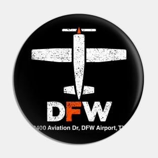 Dallas Fort Worth Airport, Gift for Pilots Pin