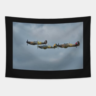 Trio of Fighters Tapestry