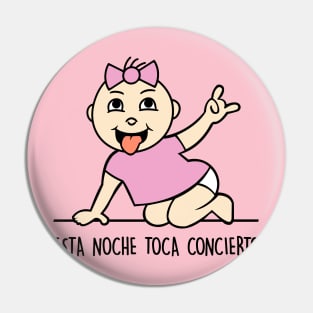 Esta noche toca concierto (versión niña). Pin