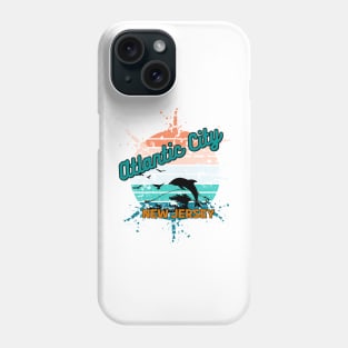 Atlantic City New Jersey Retro  Vintage Sunset Phone Case