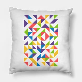 Creative Geometric Colourful Triangle Pattern #15 Pillow