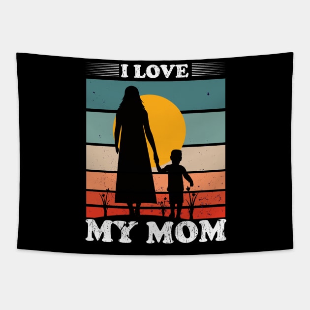 My mom Tapestry by Printashopus