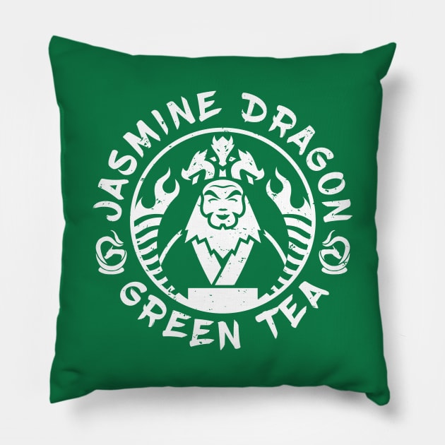 Jasmine Dragon Green Tea 01 Pillow by meowyaya