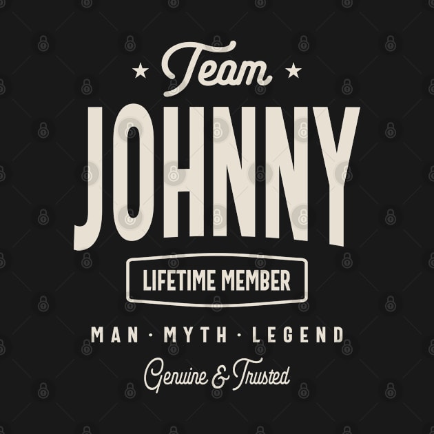 Team Johnny Lifetime Member Personalized Name by cidolopez