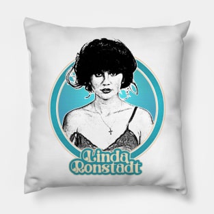 Linda Ronstadt /\/ Original 1970s Style Fan Art Design Pillow