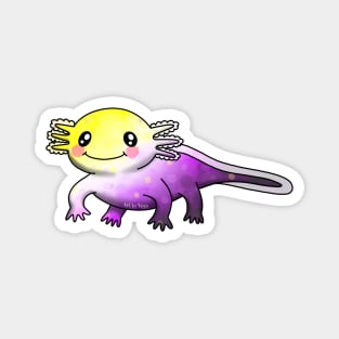 Little, nonbinary axolotl Magnet