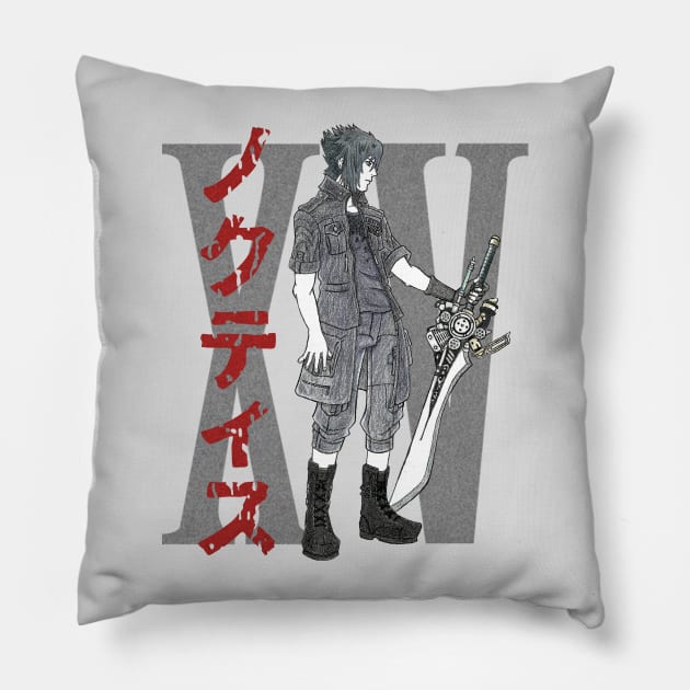 Noctis the Fifteenth Pillow by Fra_Stiller