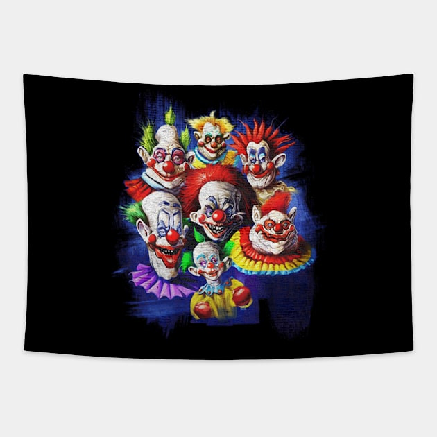 Scary Clowns movie Tapestry by yellowed