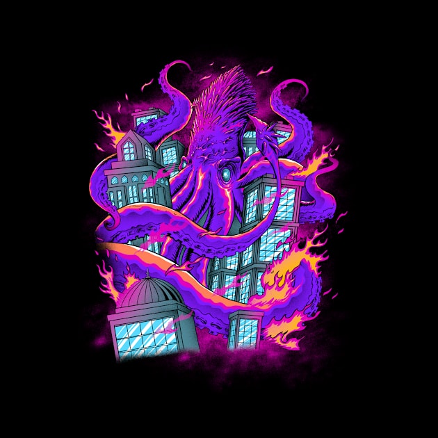 octopus kaiju by iqbalgarint