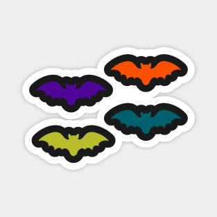 Bats Tile (Multicolor) Magnet