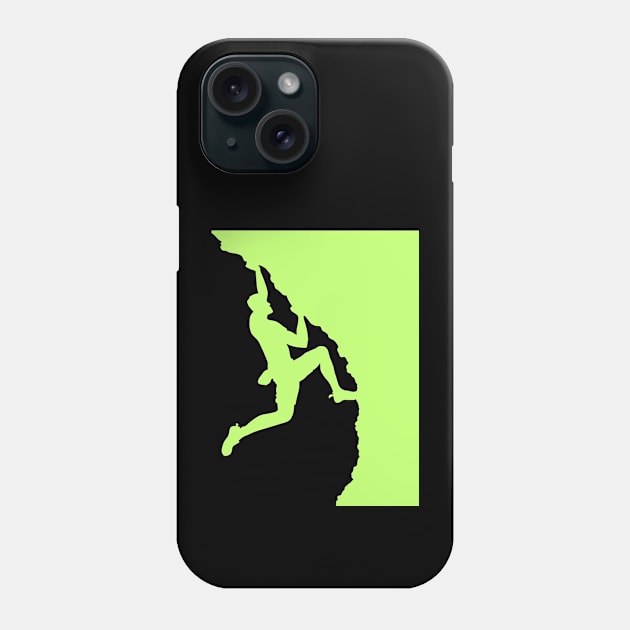 Rock climbing Phone Case by Vitarisa Tees