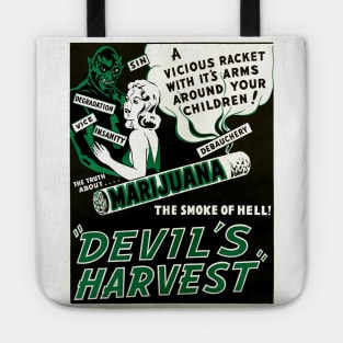 1940s propaganda film poster - Devil's harvest Tote