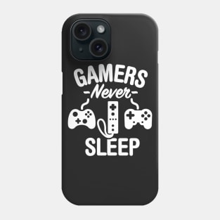 Gamers never sleep, we restart Phone Case