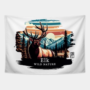 Elk - WILD NATURE - ELK -10 Tapestry