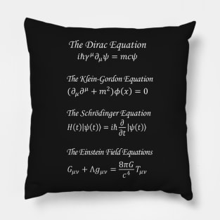 Theoretical Physics Equations Pillow