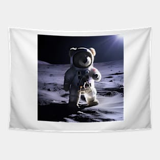 Teddy in a Space suit on the Moon Tapestry