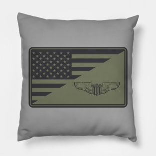 USAF Pilot Wings Patch (subdued) Pillow