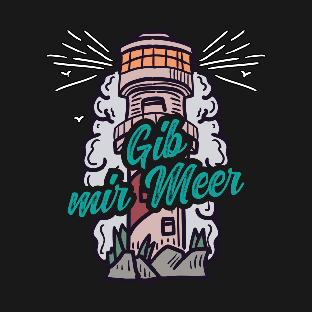 Gib mir Meer Leuchtturm mit Möwen by star trek fanart and more