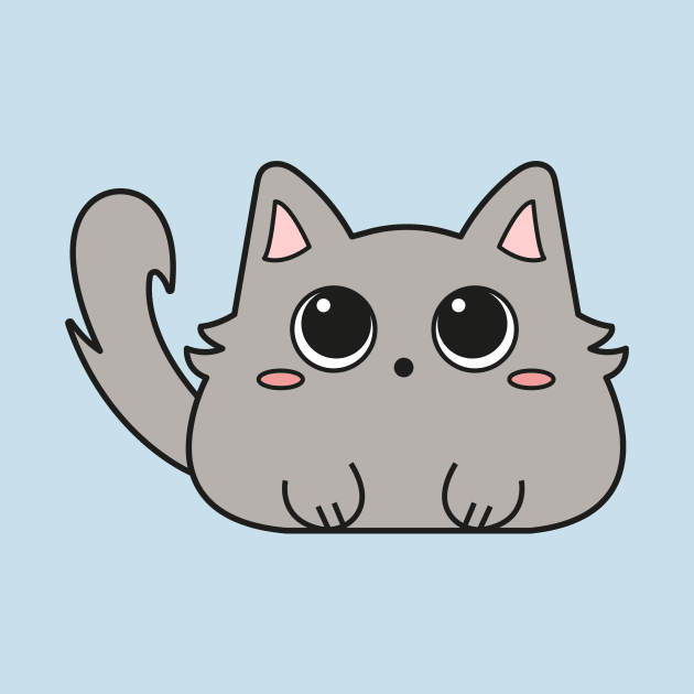 Cute gray kitten by LunMoony