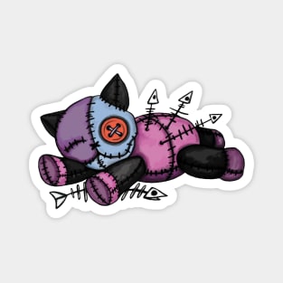 Sleeping voodoo cat Magnet