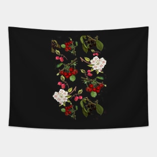 Cherries with Blossoms Tapestry