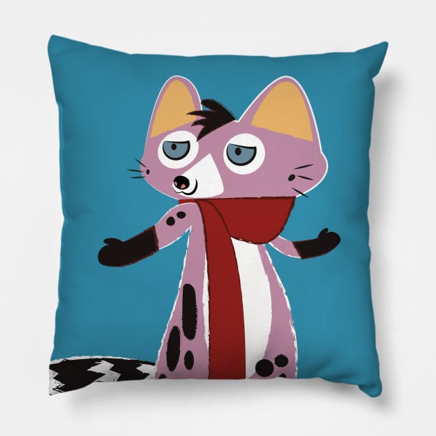 Genet Gentleman Pink Pillow by belettelepink