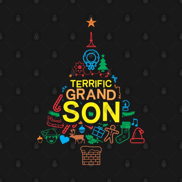 Terrific Grandson - Xmas Tree 2 - Christmas by Vector-Artist