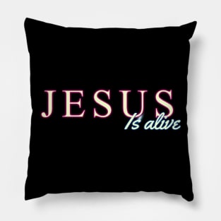 JESUS IS ALIVE NEON Pillow