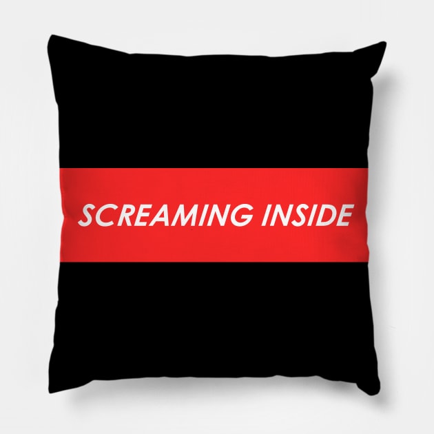 Screaming Inside Pillow by LanaBanana