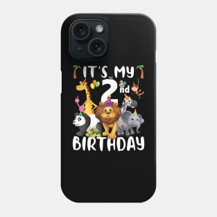 Its My 2nd Birthday Zoo Shirt Safari Jungle Animals Lover Phone Case