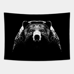 face to face with the bear Tapestry