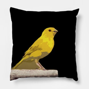 little yellow bird Pillow