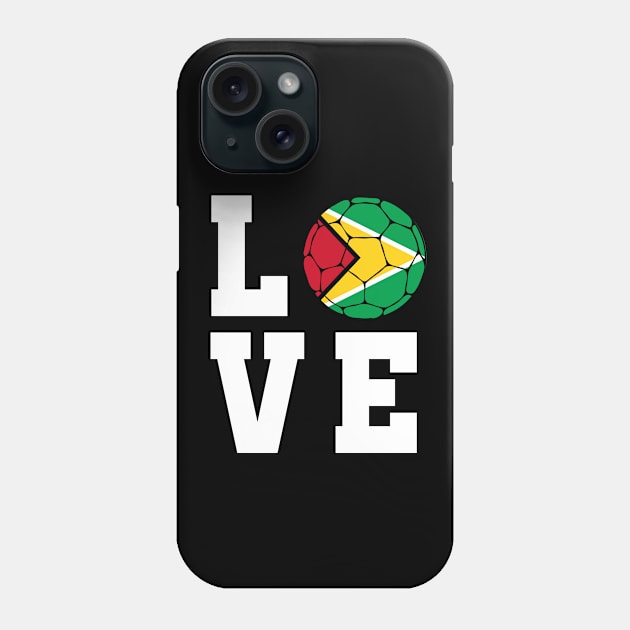 Guyana Football Love Phone Case by footballomatic