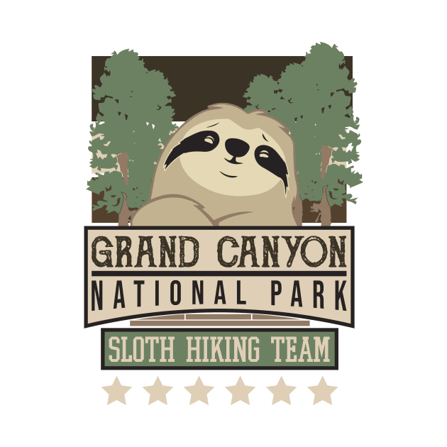 Grand Canyon National Park Sloth Hiking Team by ScottsRed