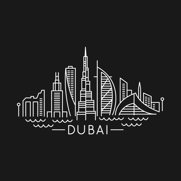 Dubai line art by ziryna