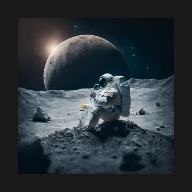 Content Creator on the Moon by Crafty Career Creations