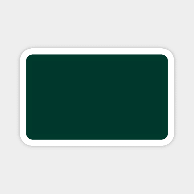 Dark Green Block Magnet by martynzero