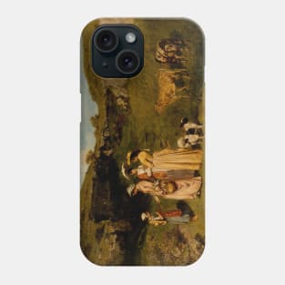 Young Ladies of the Village by Gustave Courbet Phone Case