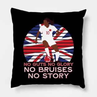 No guts no glory no bruises no story Pillow