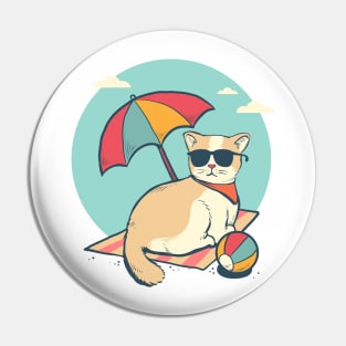 Cat in beach Pin