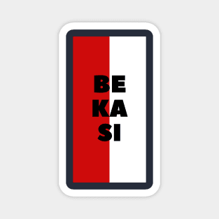 Bekasi City in Indonesian Flag Vertical Magnet