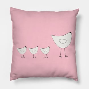 Free Roaming Farm Hens Pillow