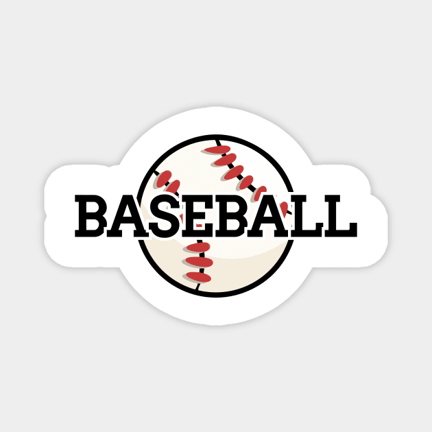 Baseball Magnet by oixxoart