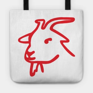 Simone Biles Greatest of All Time Red GOAT Drawing Tote