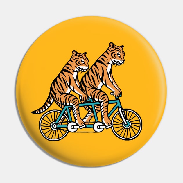 Tandem Tigers Pin by ElectricCatnip