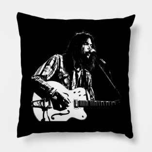 Neil Young's Harvest of Hits Embrace the Legendary Music with a Stylish T-Shirt Pillow