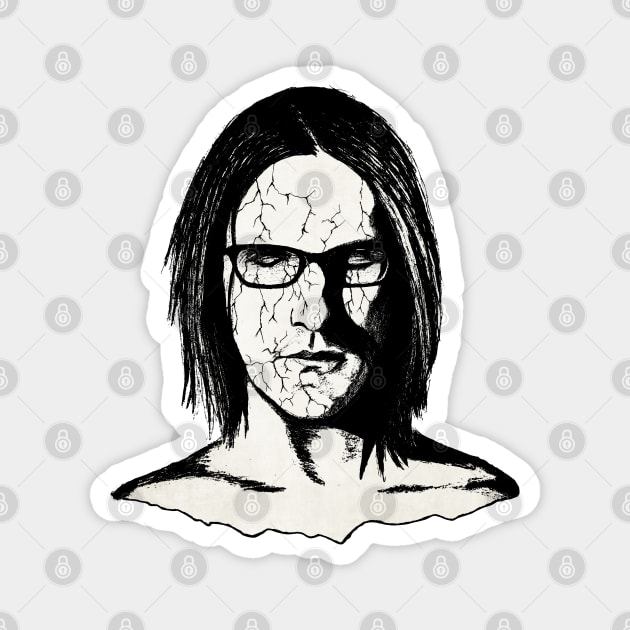 Steven Wilson Portrait Art Magnet by surmind