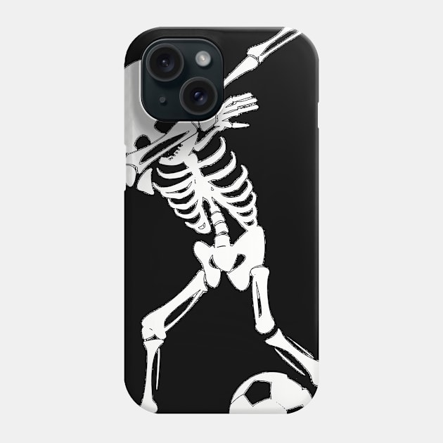 Dabbing Skeleton Soccer Shirt - Funny Halloween Dab Phone Case by TeeAaron
