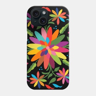 Mexican Otomí Floral Composition by Akbaly Phone Case